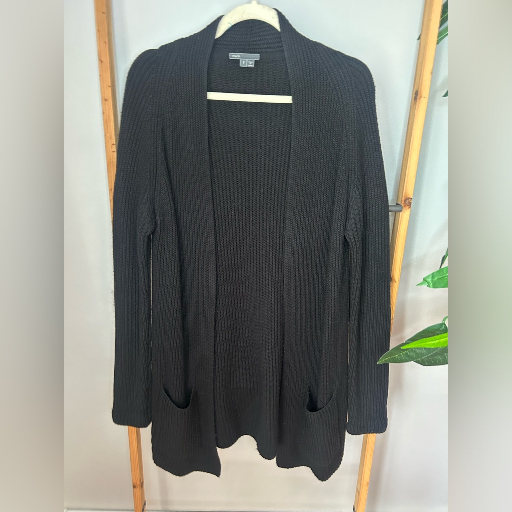 Vince Wool/Silk/Cashmere Open Front Cardigan Size Small